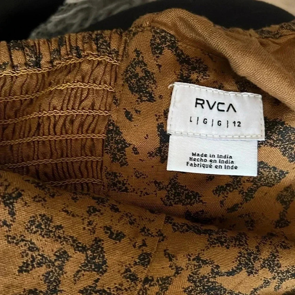 RVCA abstract print No Matters Top Sz Large - Picture 5 of 12